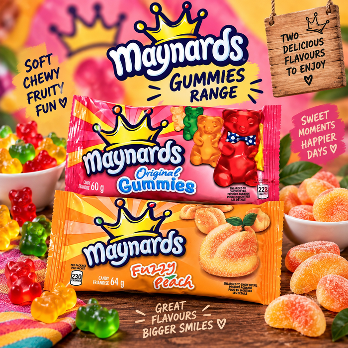 Maynards Gummies Range – Original Gummies & Fuzzy Peach 🇨🇦