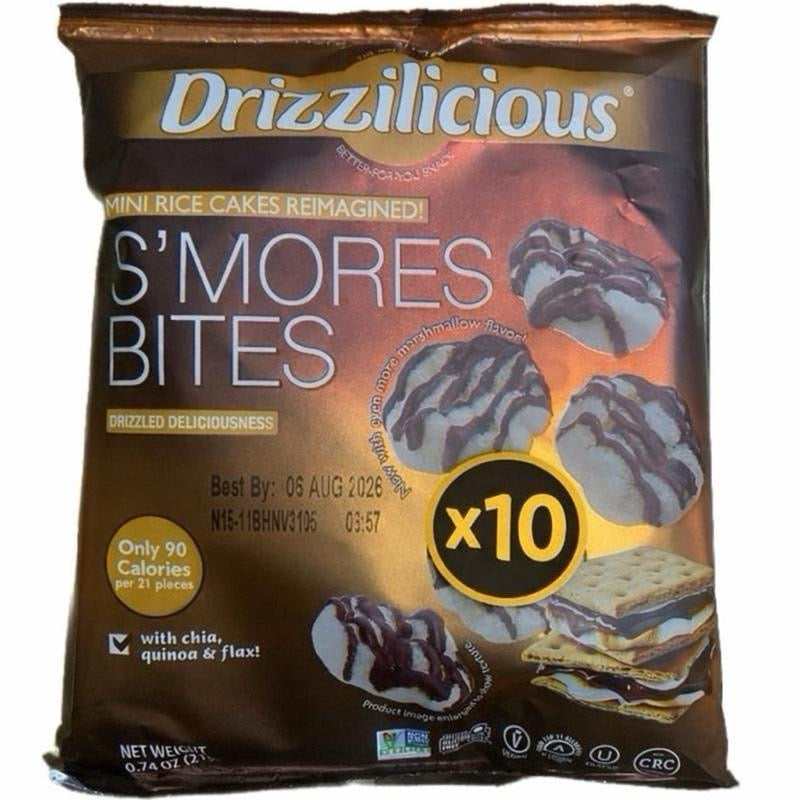 Drizzilicious mini rice cakes American snack UK - SugarPlug