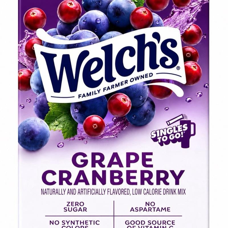 Welch's zero sugar drink mix singles – imported & delivered in the UK by SugarPlug