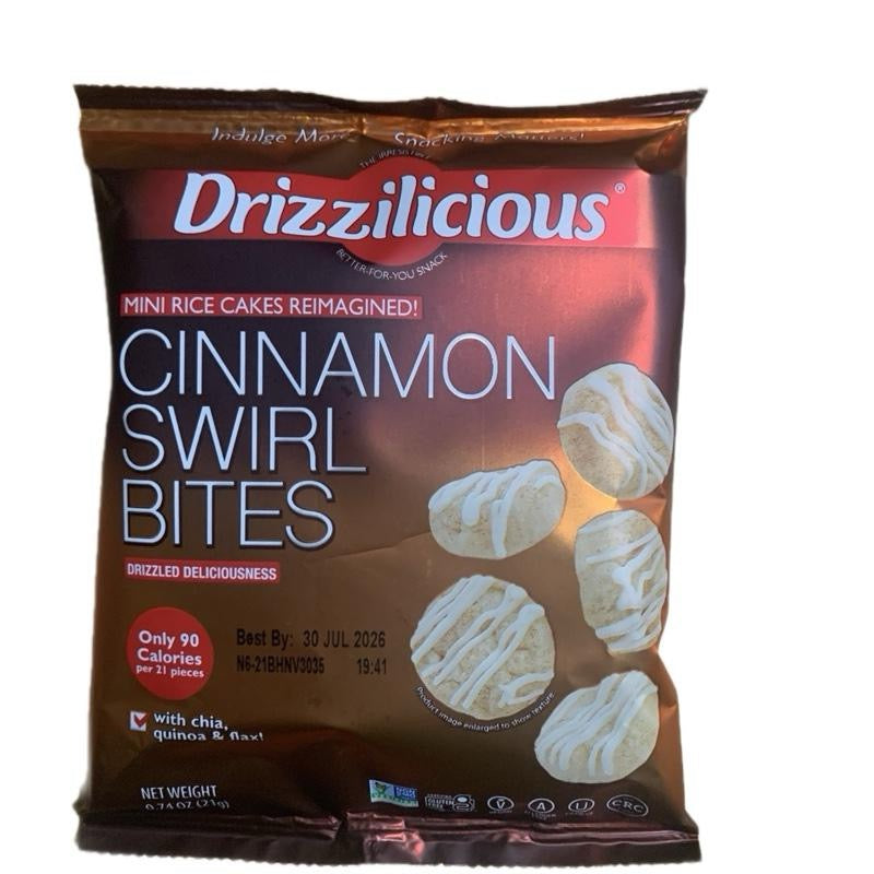 Drizzilicious mini rice cakes American snack UK - SugarPlug