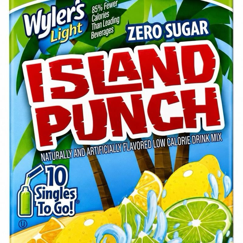 Wyler's Island Punch zero sugar drink mixes – imported & delivered in the UK by SugarPlug