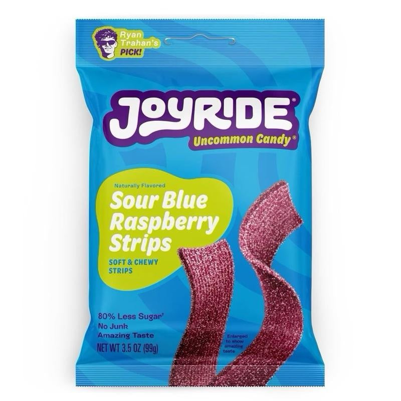 Joyride Sour Blue Raspberry Strips sweets UK - SugarPlug