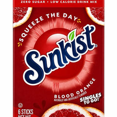 Sunkist zero sugar singles to go drink mixes – imported & delivered in the UK by SugarPlug