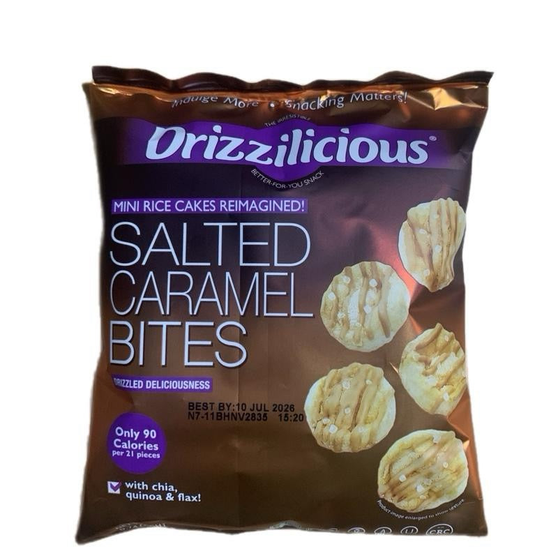 Drizzilicious mini rice cakes American snack UK - SugarPlug