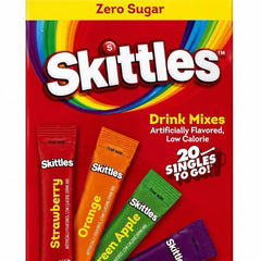 Zero sugar Skittles & Starburst American drink mixes – imported & delivered in the UK by SugarPlug
