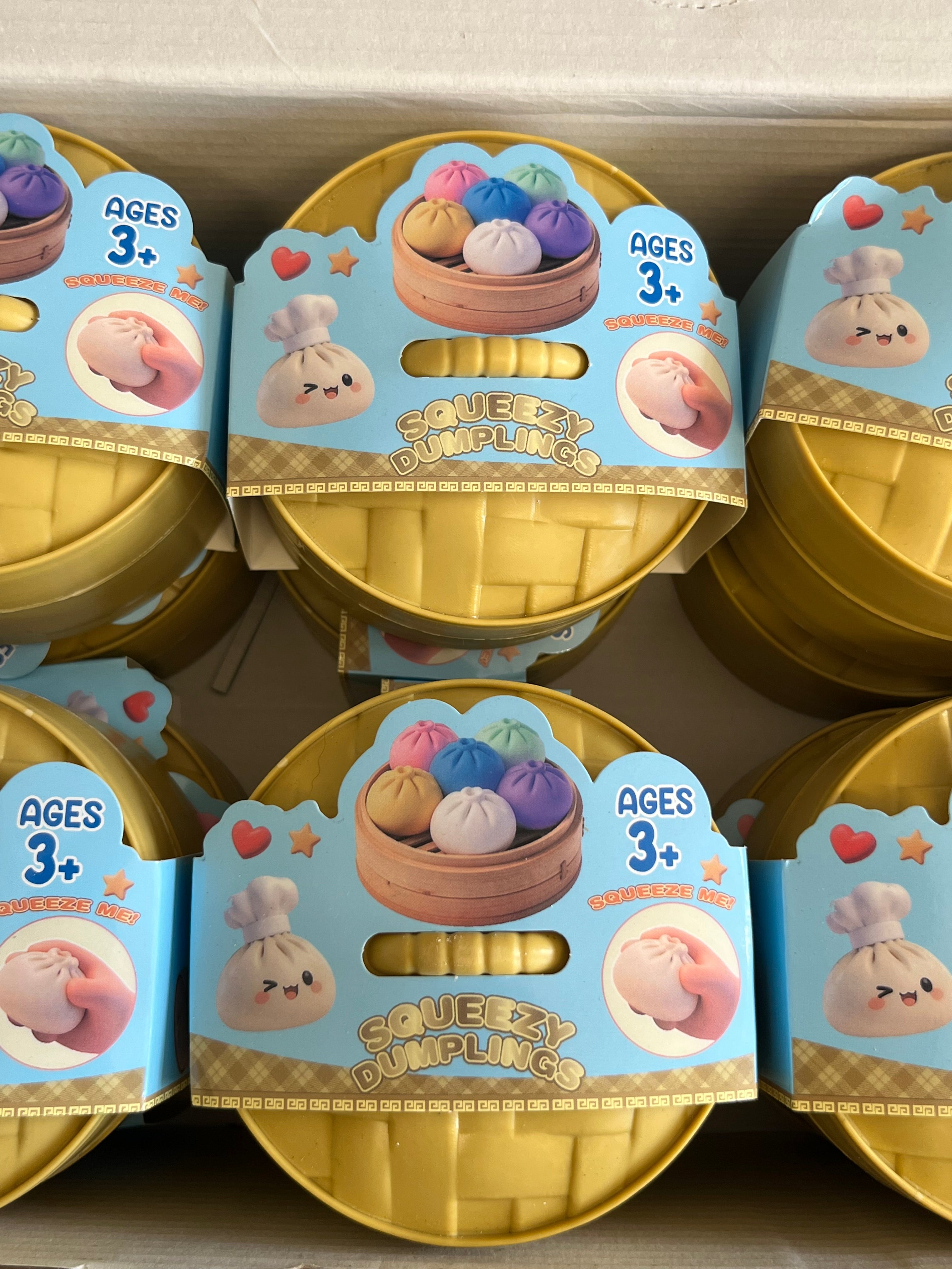 Expressive Big Dumpling Squishy Blind Box – Soft TPR Fidget Toy, Random Style, – SugarPlug UK
