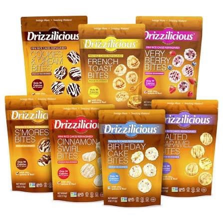 Drizzilicious mini rice cakes American snack UK - SugarPlug