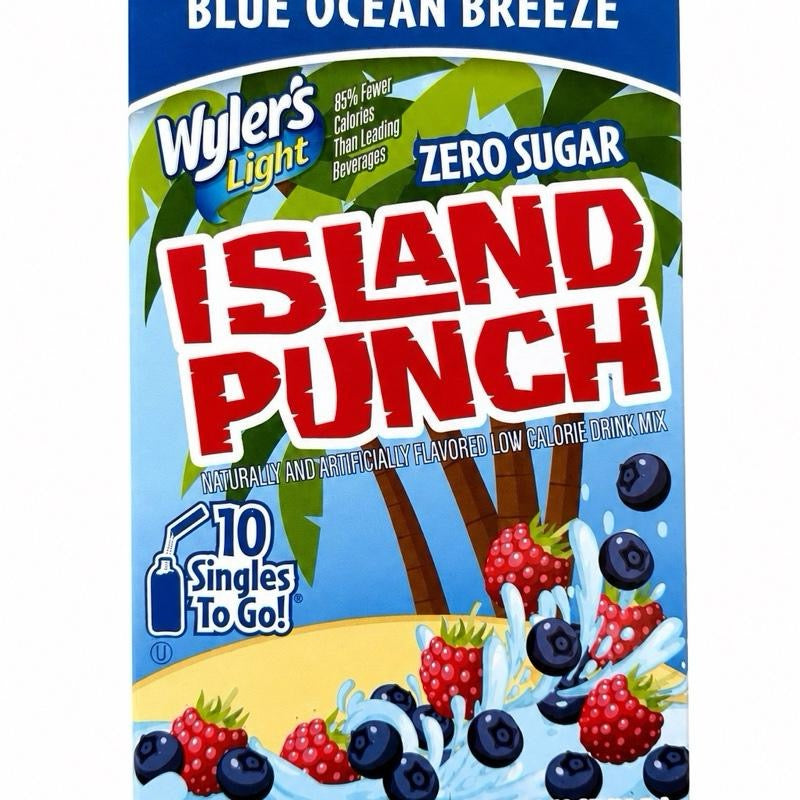 Wyler's Island Punch zero sugar drink mixes – imported & delivered in the UK by SugarPlug