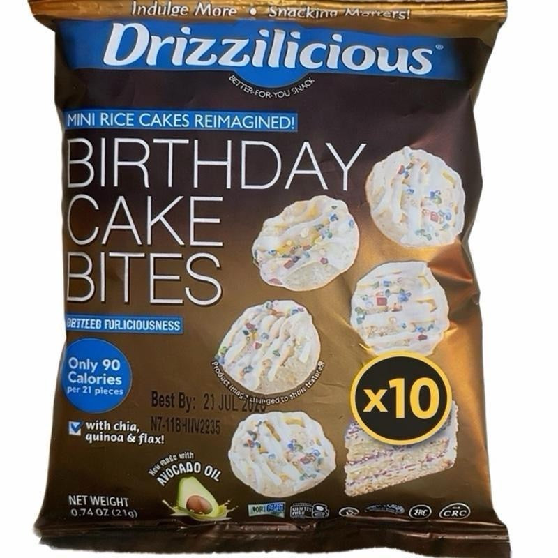 Drizzilicious mini rice cakes American snack UK - SugarPlug