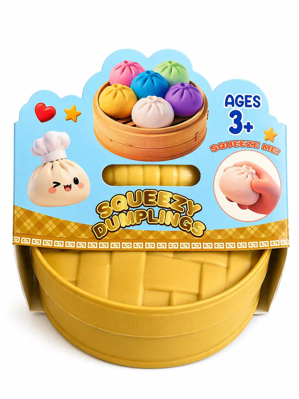 Expressive Big Dumpling Squishy Blind Box – Soft TPR Fidget Toy, Random Style, – SugarPlug UK