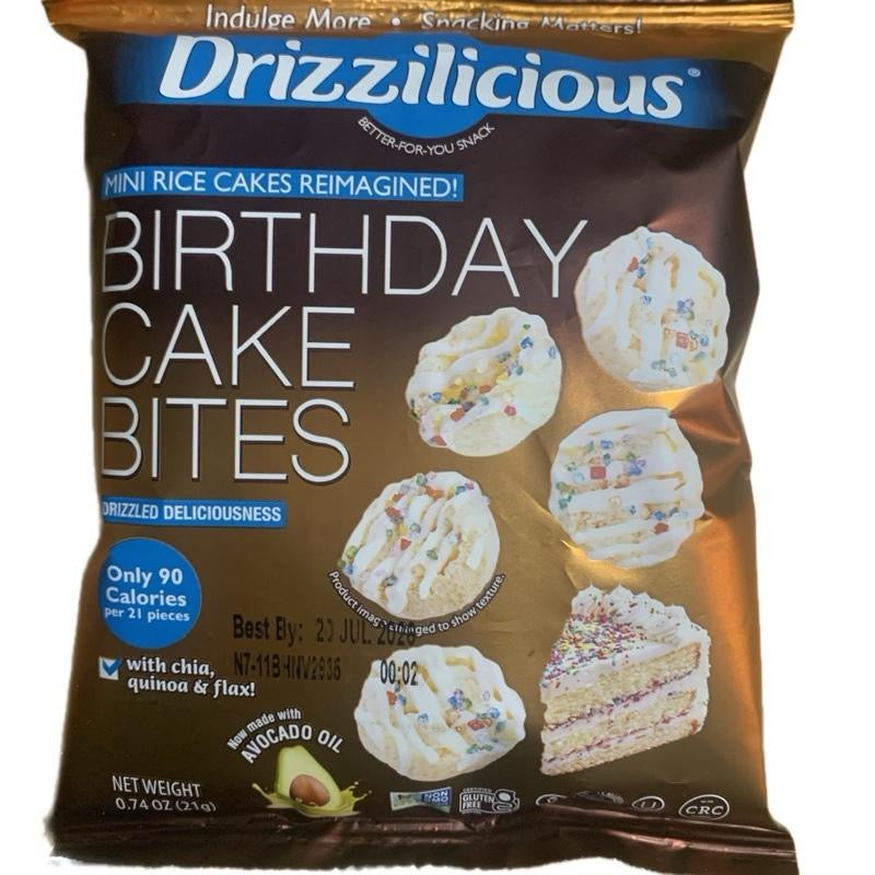 Drizzilicious mini rice cakes American snack UK - SugarPlug