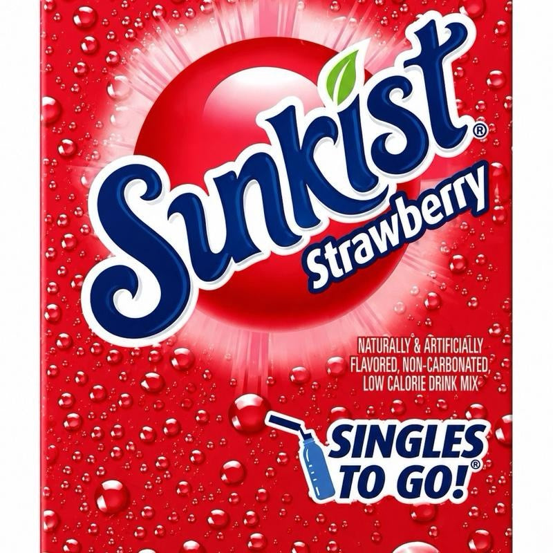 Sunkist zero sugar singles to go drink mixes – imported & delivered in the UK by SugarPlug