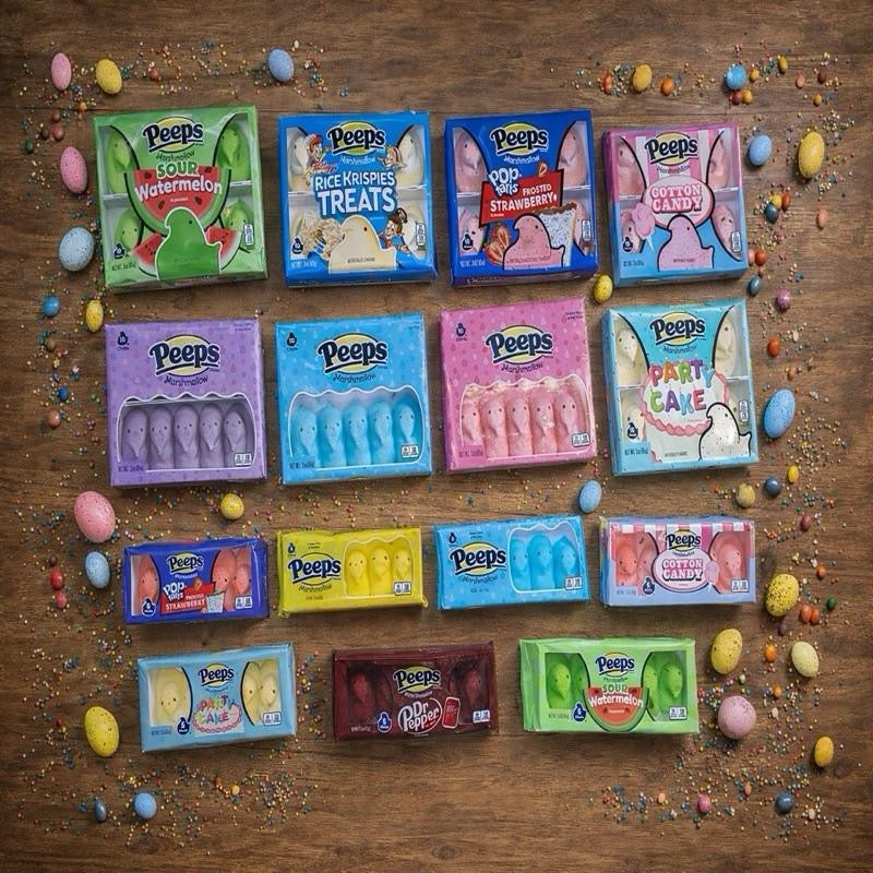 Peeps marshmallow chicks and jelly beans American candy UK - SugarPlug