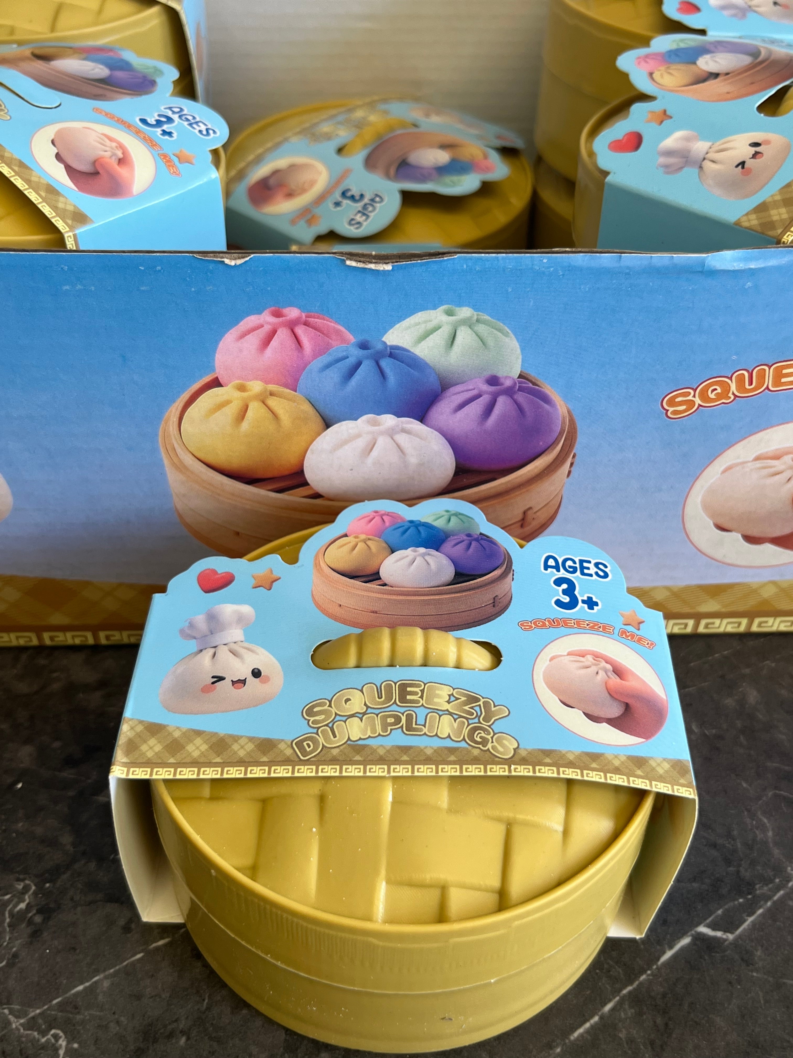 Expressive Big Dumpling Squishy Blind Box – Soft TPR Fidget Toy, Random Style, – SugarPlug UK