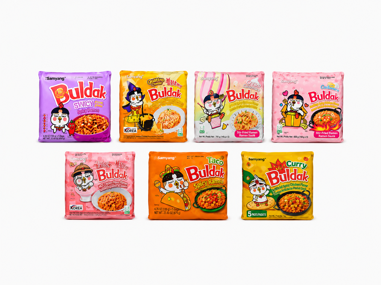 Samyang Buldak Spicy Noodle Range – Imported Korean Flavours (Available Now)