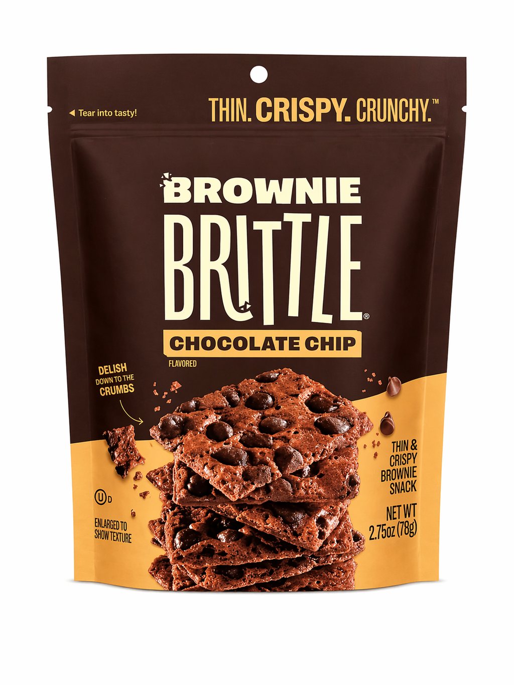 Brownie Brittle thin crispy snack American candy UK - toffee crunch salted caramel chocolate chip - SugarPlug