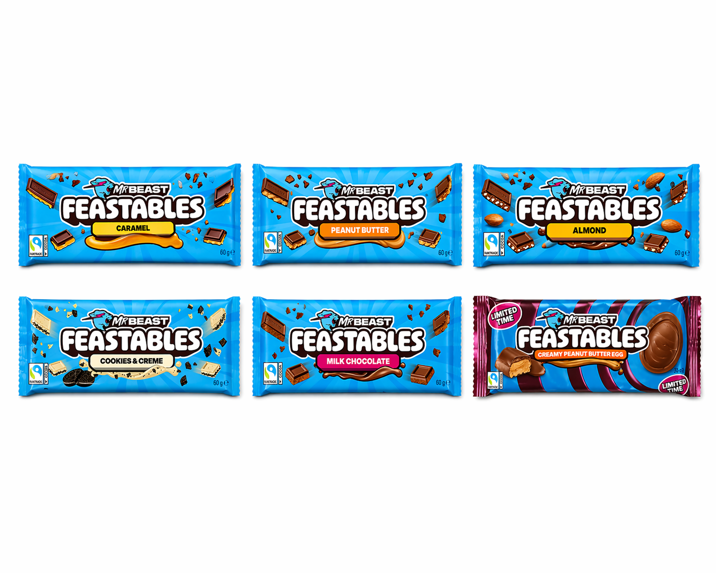 MrBeast Feastables chocolate bars imported UK - SugarPlug