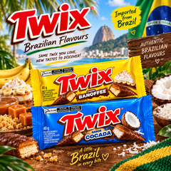 Twix Brazilian Chocolate Bar Range – Banoffee & Coconut Flavours 🇧🇷🍫-1