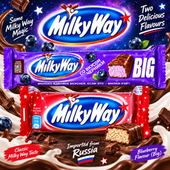 Milky Way Russian Market Chocolate Bars – Strawberry & Blueberry BIG-1