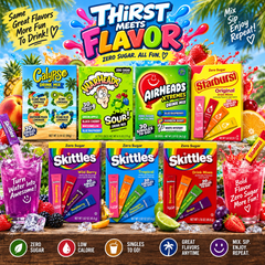 Mixed American Drink Mixes - Amazing Refreshment From Amazing Brands Zero Sugar Skittles & Starburst Beverages-1