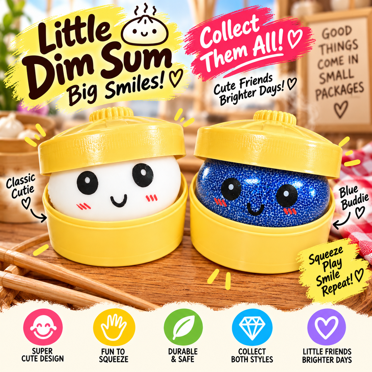 Expressive Big Dumpling Squishy - Blind Box, Mysecret Bun Fidget Toy, Soft TPR Material, Unboxing Surprise, Random Style Per Pack, Great Gifts, Suitable For Children.