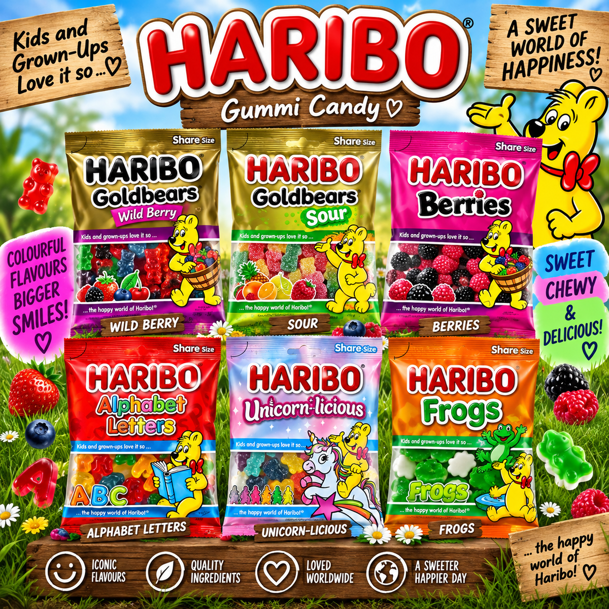 USA Haribo Sweets | Rare American Gummies | Imported Candy
