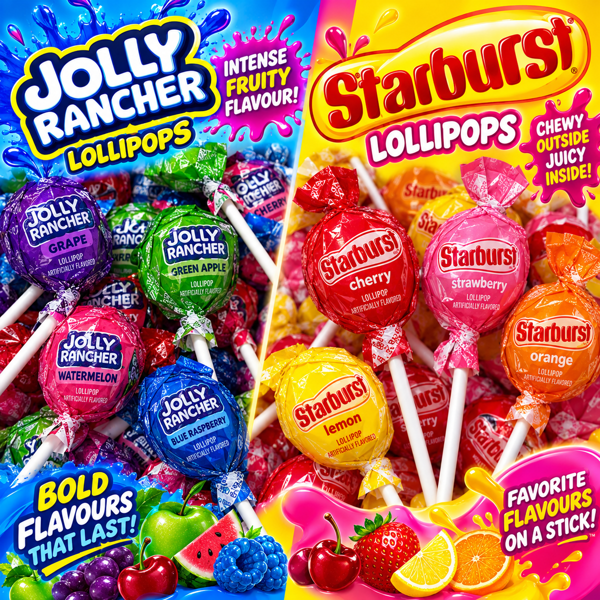Sweet Treats Lollipops – Assorted Flavours – Party Candy