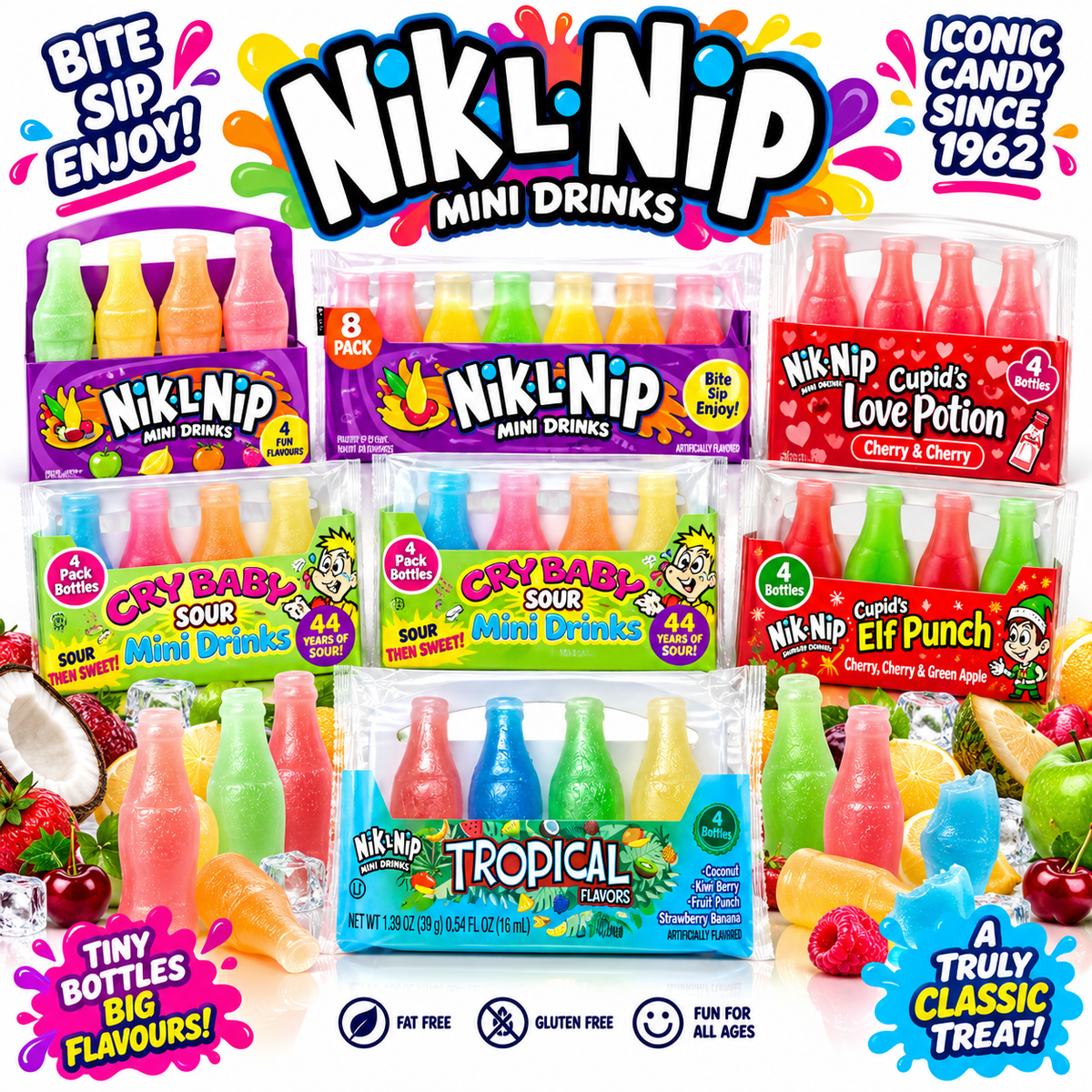 NIK L Nip American Candy Range (America) - Viral Trend Snack - BonBon
