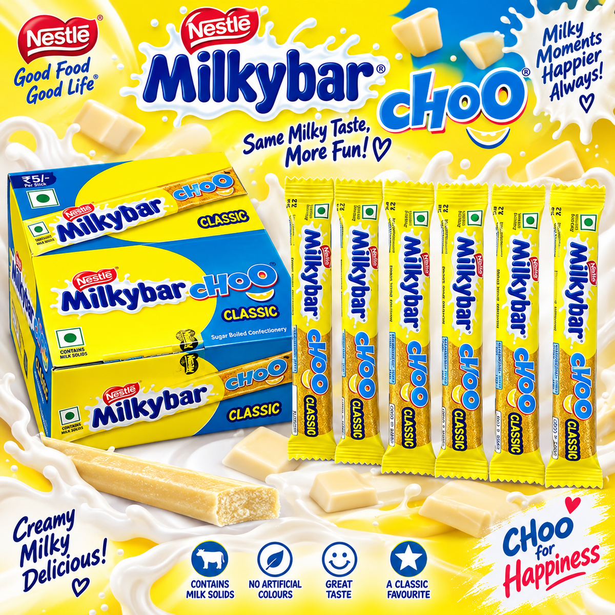 Milkybar Choo - 10g Low Sugar Snack - Full Box Available Now