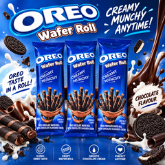 Oreo Wafer Roll - Chocolate - 54g - 3 Go Packs-1