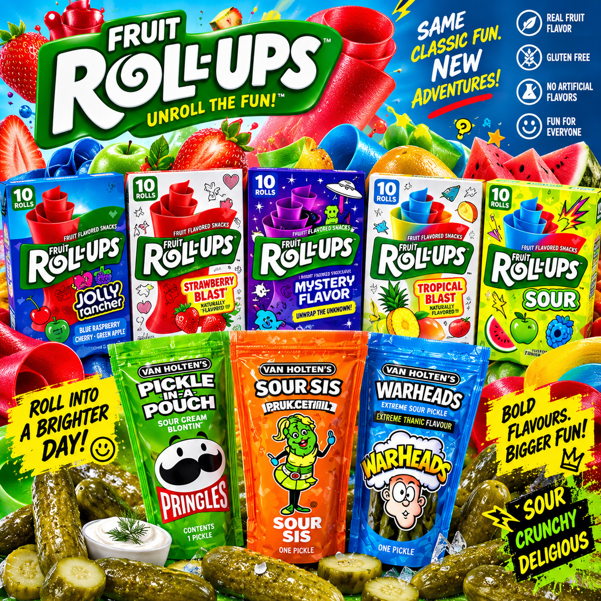 Van Holten's Pickle In A Pouch – Pickle & Fruit Roll-Up