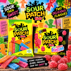 Sour Patch Kids Sweets Range – Classic Strips & Sour Cherry Blasters-1